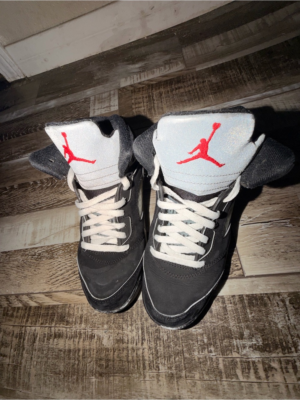 Jordan Kids Black, White, and Red Jumpman High-Top Sneakers